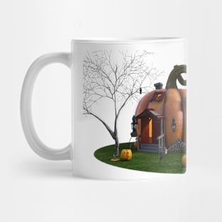 3d rendering Little House Pumpkin Mug